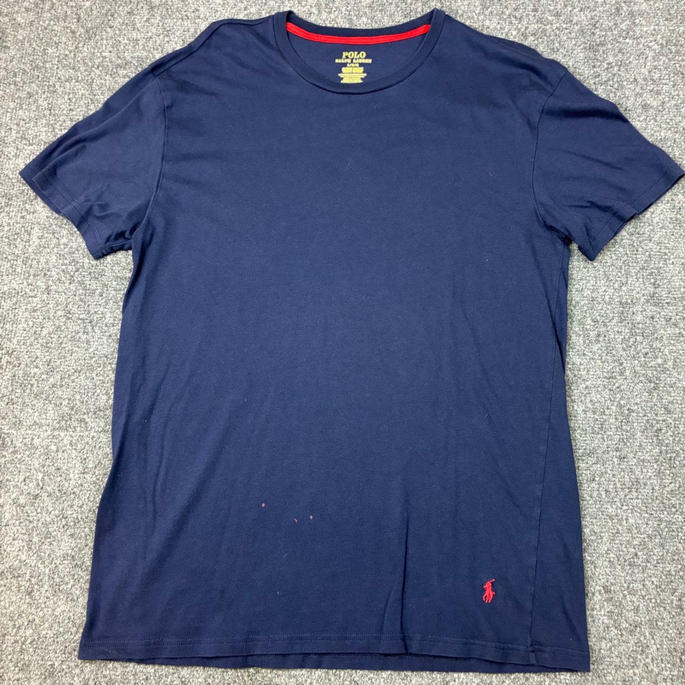 Polo Ralph Lauren Mens Size Large Navy Blue Supreme Comfort Cotton Modal T-Shirt